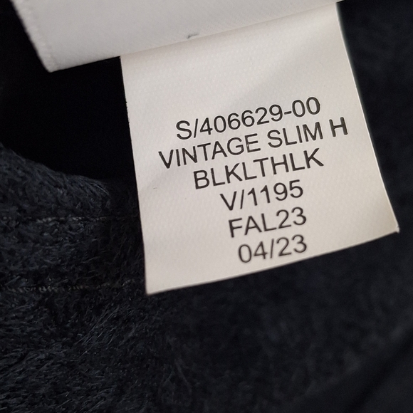 New Gap Vintage Slim High Rise Faux Leather Pants Size 16 - Picture 13 of 14